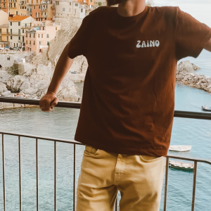 Diego | T-shirt unisex czekoladowy